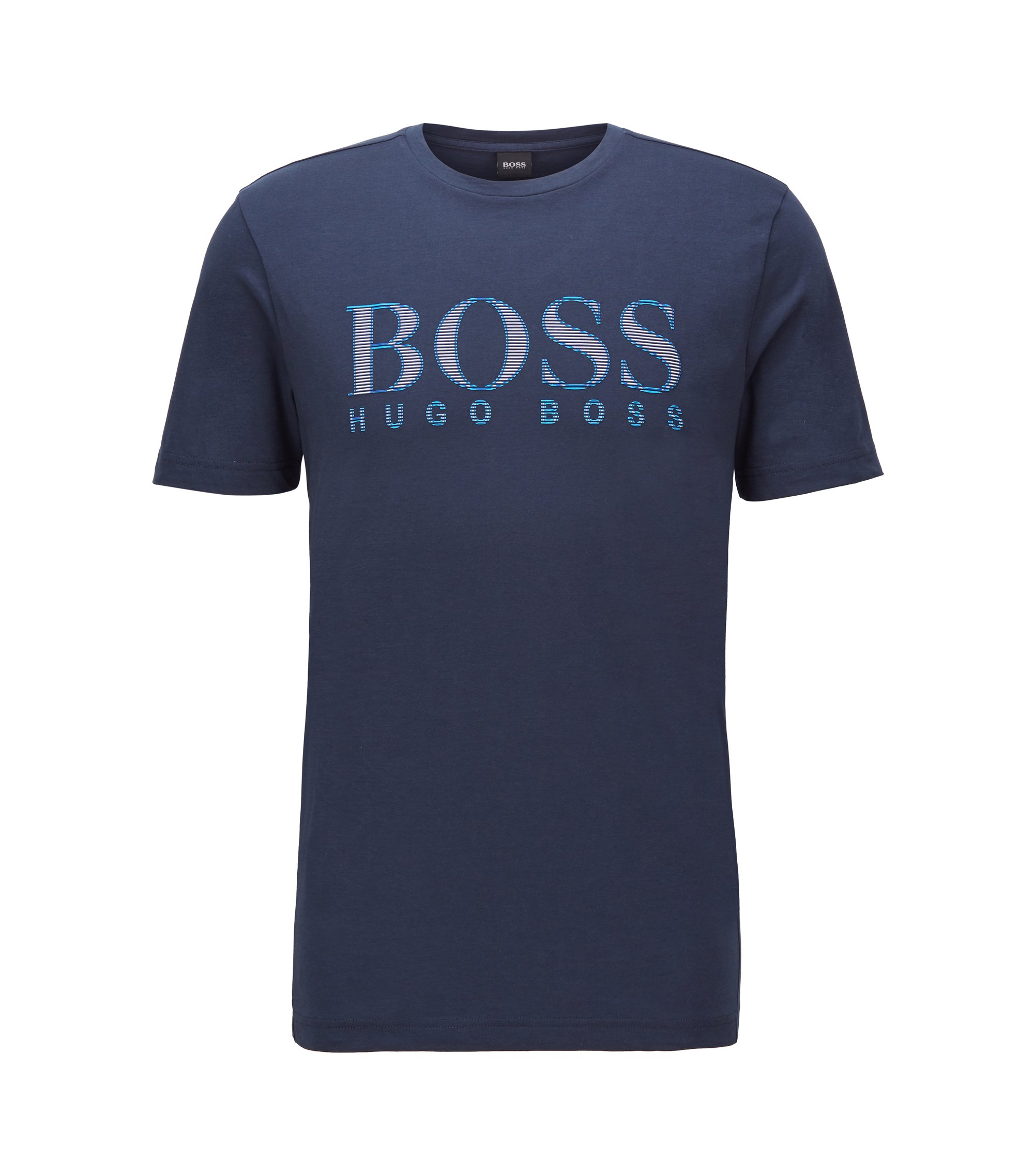 Hugo Boss Teecher 4 Cotton Printed Logo Orange T-Shirt